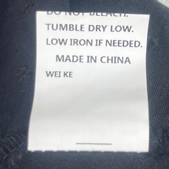 Cicidudu Dress Womens 1XL Black New WOT VNeck Long Sleeve - Picture 7 of 7